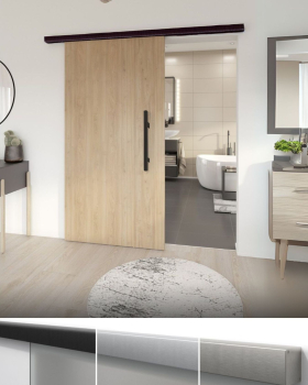 Schiebetür Klemmbeschlag für Glas und Holztüren